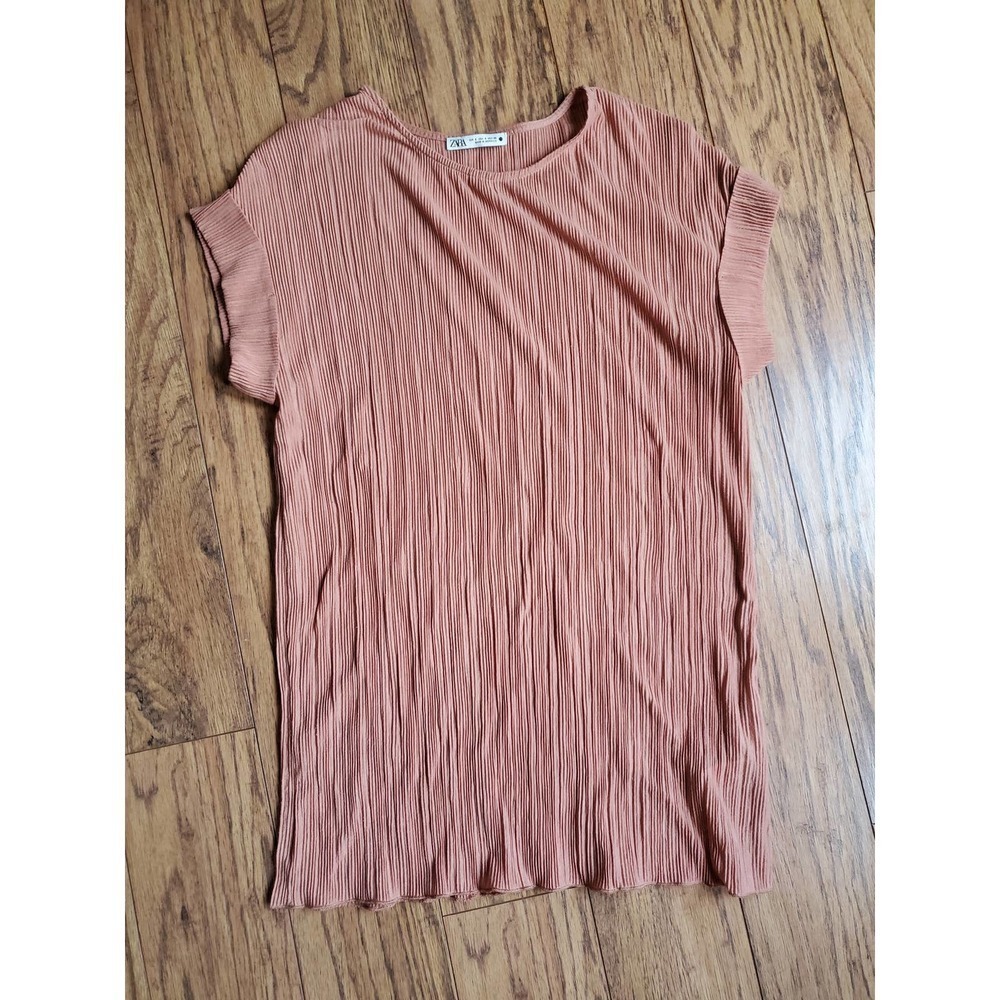 Zara womens short sleeve tunic size S